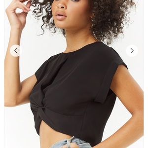 NWT Knotted Cuff Sleeve Top